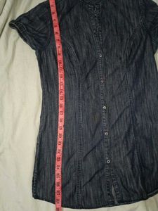 Denim Shirt Dress/Top