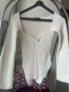 Off-Shoulder Knit Top