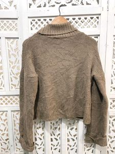 Cozy Knit Turtleneck Sweater A