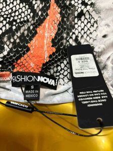 Fashionnova Snakeskin Print Romper