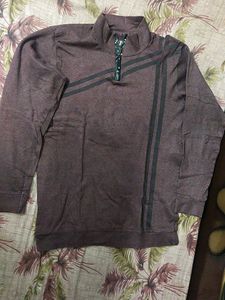 Striped Maroon T-Shirt