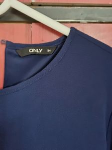 Only Flare Sleeves Dress (Navy Blue)