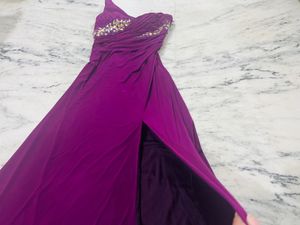 Side Cut One Shoulder Designer Dress