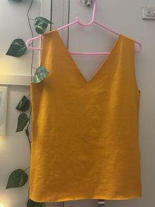Mustard Sleeveless Top