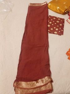 maroon saree