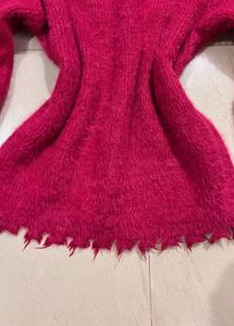 Fuzzy Pink Sweater