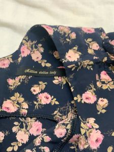 Pretty Korean Floral Mini Dress