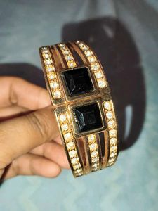 Gold & Black Cuff Bracelet