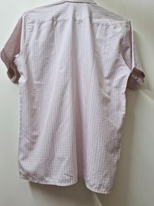 Very Smart Pink And White Men&#39;s Bushshirt Like New