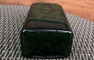 Vintage Green Glass Bottle