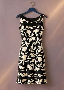 Floral Black Dress