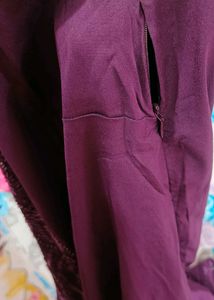 Purple Beaded Tunic Dress