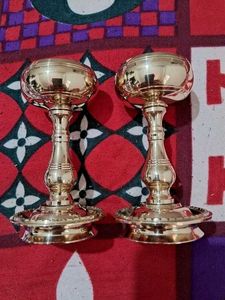 2pc Brass Diya