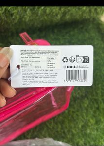 HUDA Beauty Pink Clear Travel Case