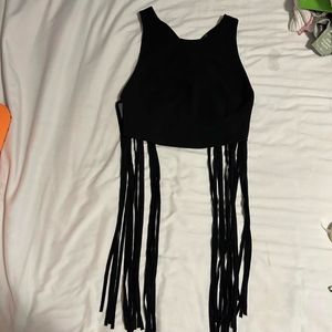 Zara Criss Cross Back Crop Top