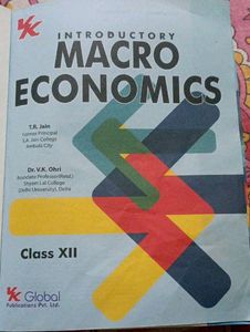 Class 12 Macro Economics | T.R. Jain &amp; V.K. Ohri | Global Publications