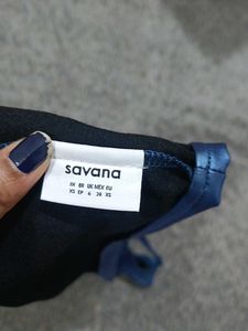 Savana Blue Halter Top Vest