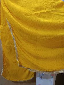 Yellow Embellished Dupatta