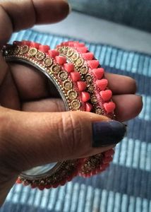 Coral Bangle Set