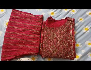 Floral Print Cotton Kurit Set
