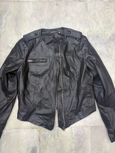 Black Faux Leather Jacket