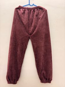 Burgundy Velvet Lounge Pants