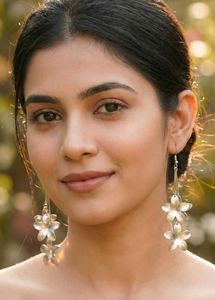 2 Silver Tone Earring