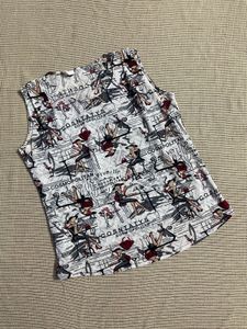 Printed Designer Back Top