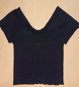 Chic Black Knit Top