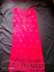 *#Pink Work Kurta#*