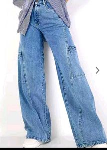 Wide Leg Jeans From SARFARAAS