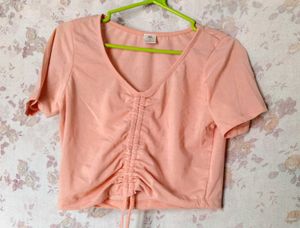 Cute Peach Crop Top