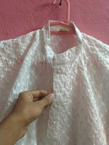 White Embroidered Kurta