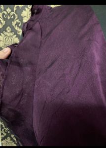 Elegant Plum V-Neck Maxi Dress