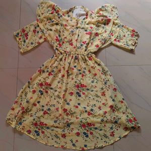 Floral Yellow Dress