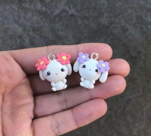 Bunny Flower Charms