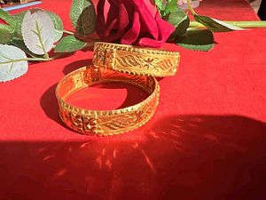 Gold-Plated Bangle Set