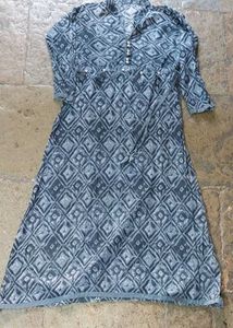Grey Patterned kurti