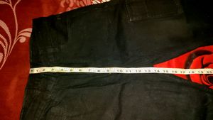Black High Waist Cargo