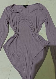 Ribbed Bodysuit Top