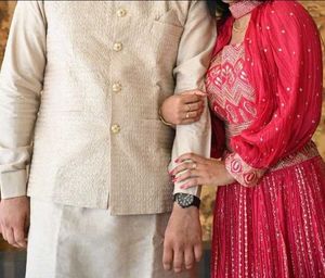Rose Pink Embroidered Lehenga Choli