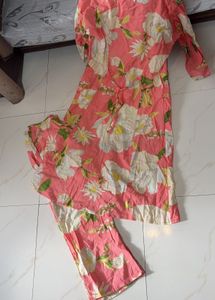 Peach Cord Set Size M/L
