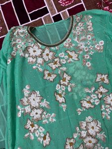 Worked Unstitched Kurti Material