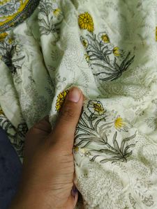 Floral Print Anarkali Kurta