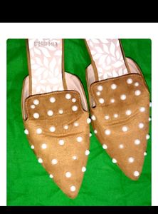 Cara Mia Polka Dot Mules