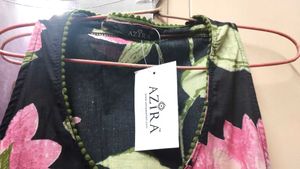New Black Floral Kurta/Kurti Set