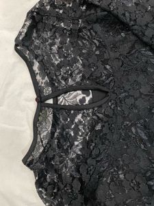 Elegant Black Lace Dress