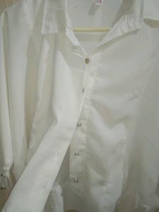 White Short Sleeve Blouse