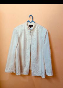 Susan Heaton Ivory Embellished Jacket