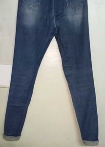 Women Navy Blue Jeans Rugged